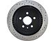 StopTech Sport Drilled and Slotted Rotor; Rear Passenger Side (10-15 Camaro LS, LT)