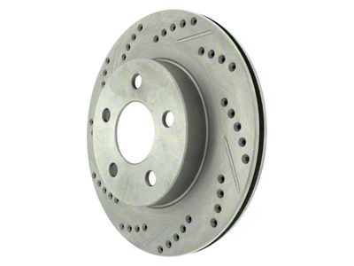 StopTech Sport Drilled and Slotted Rotor; Rear Passenger Side (93-97 Camaro w/ Rear Disc Brakes)