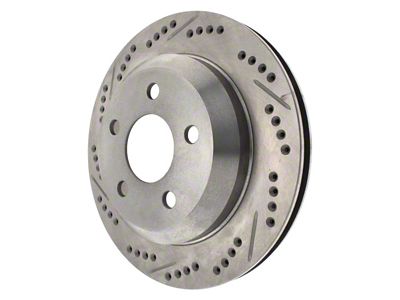StopTech Sport Drilled and Slotted Rotor; Rear Passenger Side (98-02 Camaro)