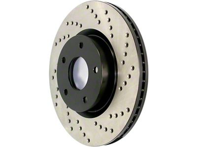 StopTech Sportstop Cryo Sport Drilled Rotor; Rear Passenger Side (10-15 Camaro LS, LT)