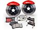 StopTech ST-41 Trophy Sport Drilled Coated 2-Piece Rear Big Brake Kit; Silver Calipers (10-15 Camaro SS, ZL1)