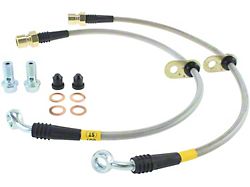 StopTech Stainless Steel Braided Brake Line Kit; Front (10-15 Camaro SS)