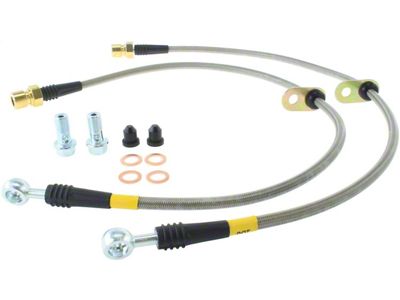 StopTech Stainless Steel Braided Brake Line Kit; Rear (10-15 Camaro SS, ZL1)