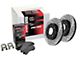 StopTech Street Axle Drilled and Slotted Brake Rotor and Pad Kit; Front (10-15 Camaro SS)