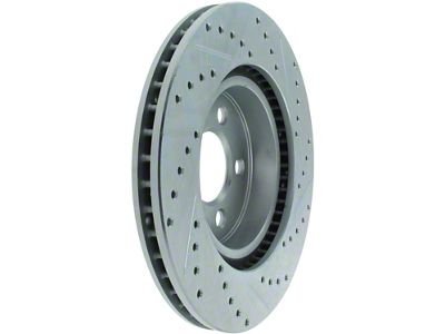 StopTech Sport Drilled and Slotted Rotor; Front Driver Side (09-11 V6 Challenger w/ Solid Rear Disc Brakes; 12-23 V6 Challenger w/ Touring Brakes)