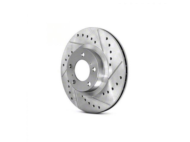 StopTech Sport Drilled and Slotted Rotor; Front Driver Side (09-11 Challenger R/T w/ Vented Rear Rotors; 12-16 Challenger w/ Performance Brakes; 17-23 Challenger w/ Dual Piston Front Calipers)