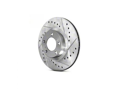 StopTech Sport Drilled and Slotted Rotor; Front Passenger Side (09-11 Challenger R/T w/ Vented Rear Rotors; 12-16 Challenger w/ Performance Brakes; 17-23 Challenger w/ Dual Piston Front Calipers)