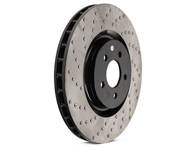 StopTech Sport Cross-Drilled Brake Rotor; Rear Driver Side (09-11 5.7L HEMI Challenger w/ Vented Rear Rotors; 12-16 3.6L & 5.7L HEMI Challenger w/ Performance Brakes)