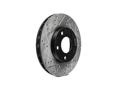 StopTech Sport Drilled and Slotted Rotor; Rear Driver Side (09-11 V6 Challenger w/ Solid Rear Rotors; 11-16 V6 Challenger w/ Touring Brakes)