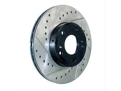 StopTech Sportstop Cryo Drilled and Slotted Rotor; Front Passenger Side (09-11 Challenger R/T w/ Vented Rear Rotors; 12-16 Challenger w/ Performance Brakes; 17-23 Challenger w/ Dual Piston Front Calipers)