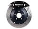 StopTech ST-40 Performance Drilled 2-Piece Rear Big Brake Kit; Black Calipers (2009 Challenger R/T)