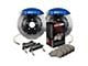 StopTech ST-40 Performance Drilled 2-Piece Rear Big Brake Kit; Blue Calipers (2009 Challenger R/T)