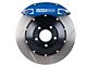 StopTech ST-40 Performance Slotted 2-Piece Front Big Brake Kit; Blue Calipers (2009 Challenger R/T)
