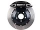 StopTech ST-40 Performance Slotted 2-Piece Rear Big Brake Kit; Black Calipers (2009 Challenger R/T)
