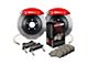 StopTech ST-40 Touring Drilled 1-Piece Rear Big Brake Kit; Red Calipers (09-15 3.6L, 5.7L HEMI Challenger)