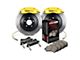 StopTech ST-40 Touring Slotted 1-Piece Rear Big Brake Kit; Yellow Calipers (09-15 3.6L, 5.7L HEMI Challenger)
