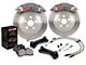 StopTech ST-40 Trophy Sport Drilled Coated 2-Piece Front Big Brake Kit; Silver Calipers (2009 Challenger R/T)