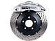 StopTech ST-60 Performance Drilled 2-Piece Front Big Brake Kit; Silver Calipers (08-15 6.1L HEMI, 6.4L HEMI Challenger)