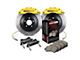 StopTech ST-60 Touring Slotted 1-Piece Front Big Brake Kit; Yellow Calipers (09-11 3.6L, 5.7L HEMI Challenger)