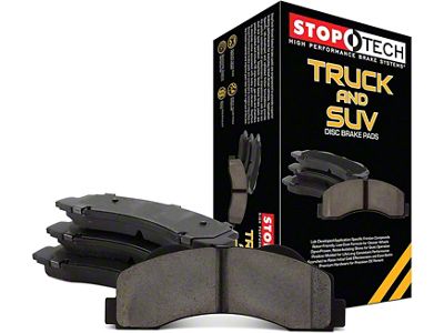 StopTech Truck and SUV Semi-Metallic Brake Pads; Front Pair (17-19 5.7L HEMI Challenger w/ Mopar Big Brake Kit)