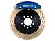 StopTech ST-40 Performance Drilled Coated 2-Piece Rear Big Brake Kit; Blue Calipers (06-15 6.1L HEMI, 6.4L HEMI Charger)