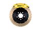 StopTech ST-40 Performance Drilled Coated 2-Piece Rear Big Brake Kit; Yellow Calipers (06-15 6.1L HEMI, 6.4L HEMI Charger)