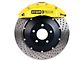 StopTech ST-60 Performance Drilled 2-Piece Front Big Brake Kit; Yellow Calipers (06-15 6.1L HEMI, 6.4L HEMI Charger)