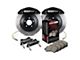 StopTech ST-60 Touring Slotted 1-Piece Front Big Brake Kit; Black Calipers (12-15 Charger w/ 6-Piston Front Calipers)