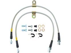 StopTech Stainless Steel Braided Brake Line Kit; Front (06-14 Charger w/ Vented Rear Rotors; 15-16 3.6L, 5.7L HEMI Charger)