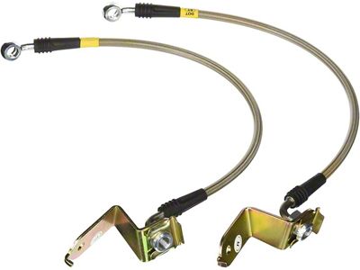 StopTech Stainless Steel Braided Brake Line Kit; Rear (06-14 3.6L RWD & 5.7L HEMI RWD Charger w/ Solid Rear Rotors)