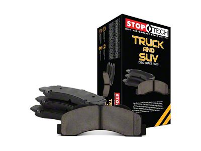 StopTech Truck and SUV Semi-Metallic Brake Pads; Rear Pair (14-17 Charger Enforcer, Pursuit)