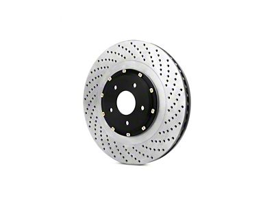 StopTech 2-Piece AeroRotor and Hat Drilled Rotor; Front Driver Side (97-04 Corvette C5)