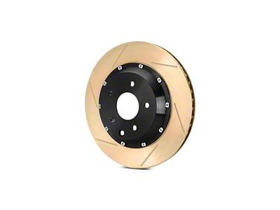 StopTech 2-Piece AeroRotor and Hat Slotted Rotor; Front Driver Side (97-04 Corvette C5)