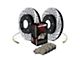 StopTech Sport Axle Drilled and Slotted Brake Rotor and Pad Kit; Front (05-13 Corvette C6 Base w/ Standard Brake Package)