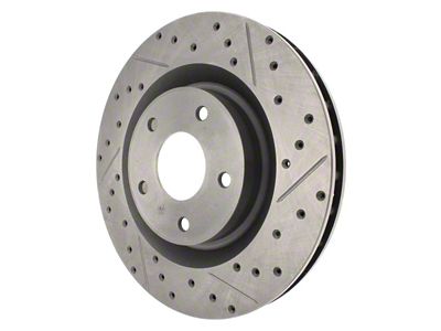 StopTech Sport Drilled and Slotted Rotor; Front Driver Side (05-13 Corvette C6 Base w/ Standard Brake Package)