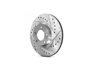 StopTech Sport Drilled and Slotted Rotor; Rear Driver Side (97-04 Corvette C5; 05-13 Corvette C6 Base w/ Standard Brake Package)