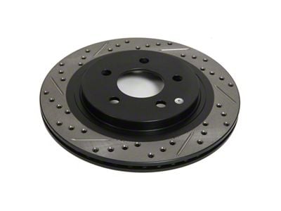 StopTech Sport Drilled and Slotted Rotor; Front Driver Side (97-04 Corvette C5)