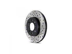 StopTech Sport Drilled and Slotted Rotor; Front Driver Side (14-19 Corvette C7 Stingray w/ Standard JL9 Brake Package)