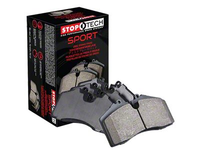 StopTech Sport Ultra-Premium Composite Brake Pads; Rear Pair (09-13 Corvette C6 ZR1; 12-13 Corvette C6 Z06 w/ Carbon Ceramic Brakes; 15-19 Corvette C7 Grand Sport & Z06 w/ Z07 Brake Package)