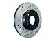 StopTech Sportstop Cryo Drilled and Slotted Rotor; Rear Passenger Side (97-04 Corvette C5; 05-13 Corvette C6 Base w/ Standard Brake Package)