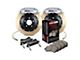 StopTech ST-40 Performance Slotted Coated 2-Piece REar Big Brake Kit with 355x32mm Rotors; Silver Calipers (06-11 Corvette C6)