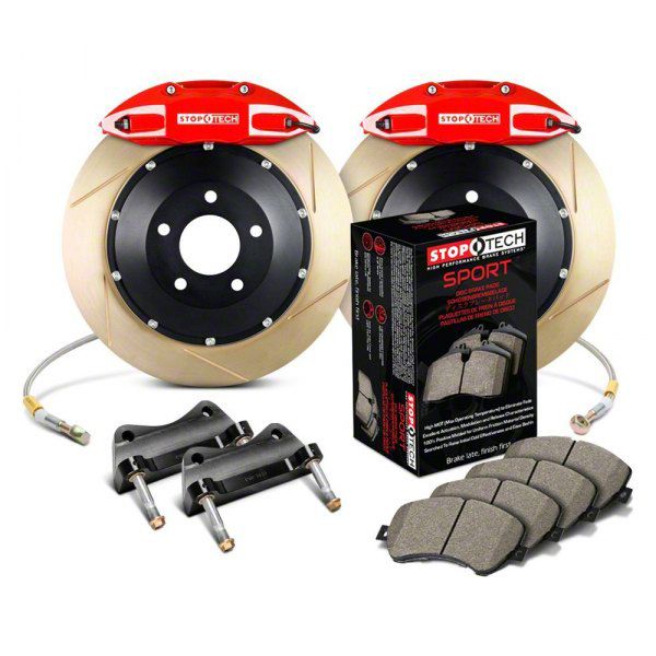 StopTech Corvette ST-41 Performance Slotted Coated 2-Piece Rear Big ...
