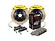 StopTech ST-60 Performance Drilled Coated 2-Piece Front Big Brake Kit with 380x32mm Rotors; Yellow Calipers (97-04 Corvette C5)