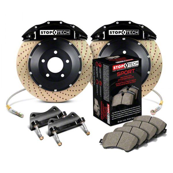 StopTech Corvette ST-60 Performance Drilled Coated 2-Piece Front Big ...