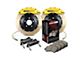 StopTech ST-60 Performance Slotted Coated 2-Piece Front Big Brake Kit with 380x32mm Rotors; Yellow Calipers (06-13 Corvette C6)
