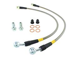 StopTech Stainless Steel Braided Brake Line Kit; Front (05-13 Corvette C6)