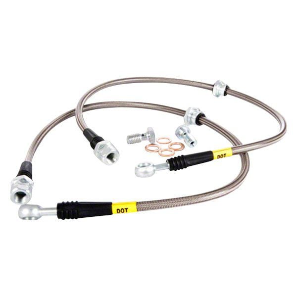 StopTech Corvette Stainless Steel Braided Brake Line Kit; Rear 950. ...