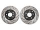 StopTech Sport Cross-Drilled Rotors; Front Pair (05-10 Mustang V6)