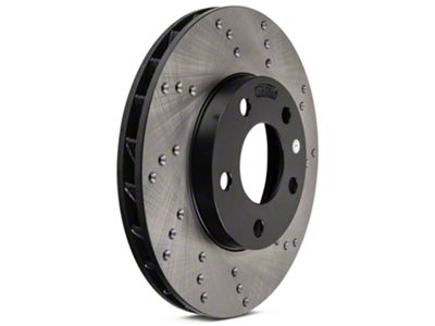 StopTech Sport Cross-Drilled Rotors; Front Pair (94-04 Mustang GT, V6)