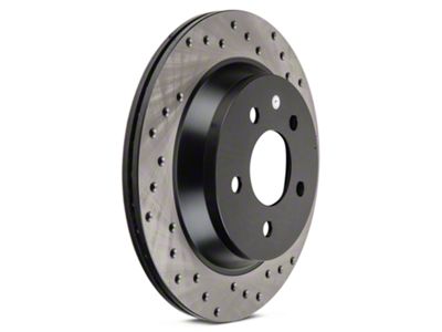 StopTech Sport Cross-Drilled Rotors; Rear Pair (94-04 Mustang Cobra, Bullitt, Mach 1)